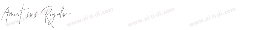 Amoret sans Regular字体转换
